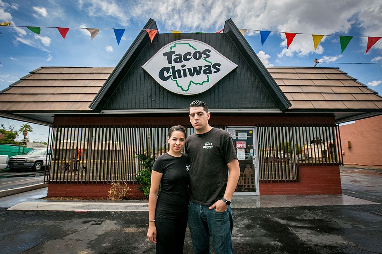 Tacos Chiwas owners Nadia Holguin and Armando Hernandez.