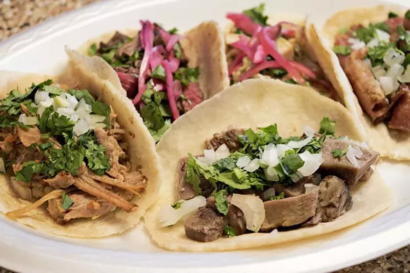 Image: The main attraction from Tacos Chiwas.