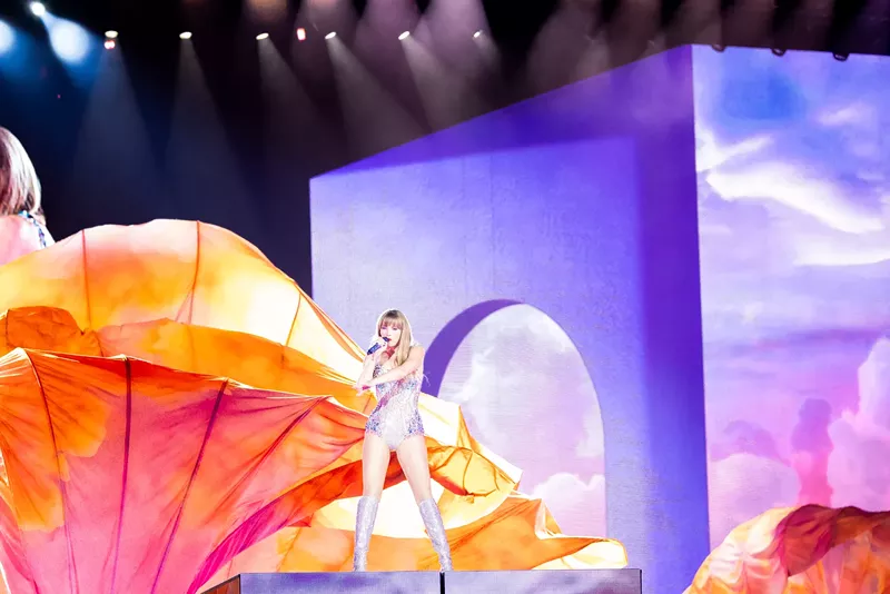 Image: Taylor Swift performs on the Eras Tour.