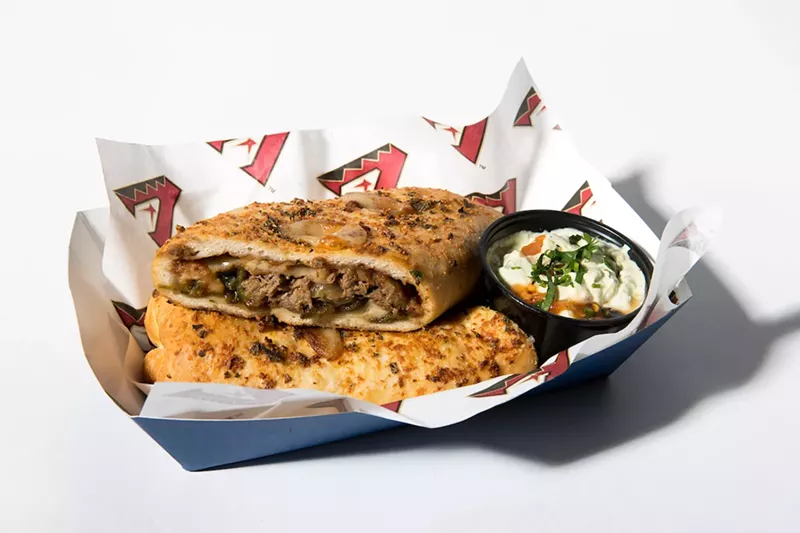 Image: After you the finishing the Big Shot Stromboli you may need a walk down 52nd Street.