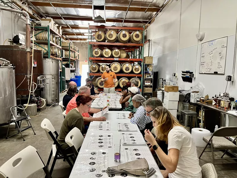 Image: At Adventurous Stills, tours are available for visitors to enjoy samples while learning about how the spirits are made.