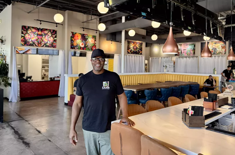 Image: Rexford White has moved Cajun Breakfast Joint to Tempe Eats and opened two more eateries at the food hall.