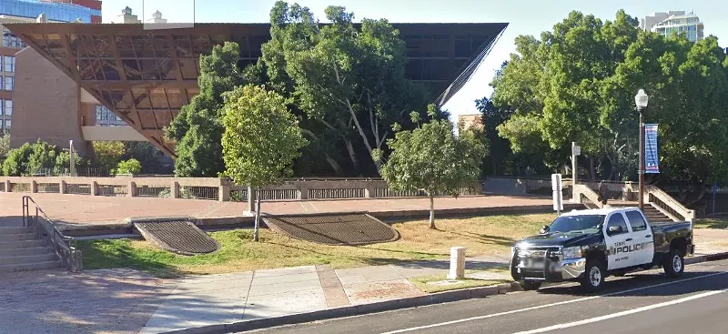 Image: Tempe Police Department in downtown Tempe, Arizona.