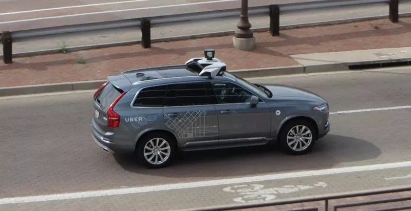 Image: The Volvo XC 90 involved in Sunday's fatal collision with a pedestrian wasn't speeding, but didn't brake "significantly" before hitting the woman, police said.