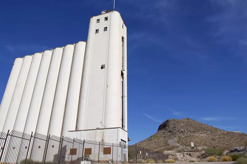 Image: Hayden Flour Mill stands at the corner of Mill Avenue and Rio Salado Parkway, on the west side of the A Mountain.