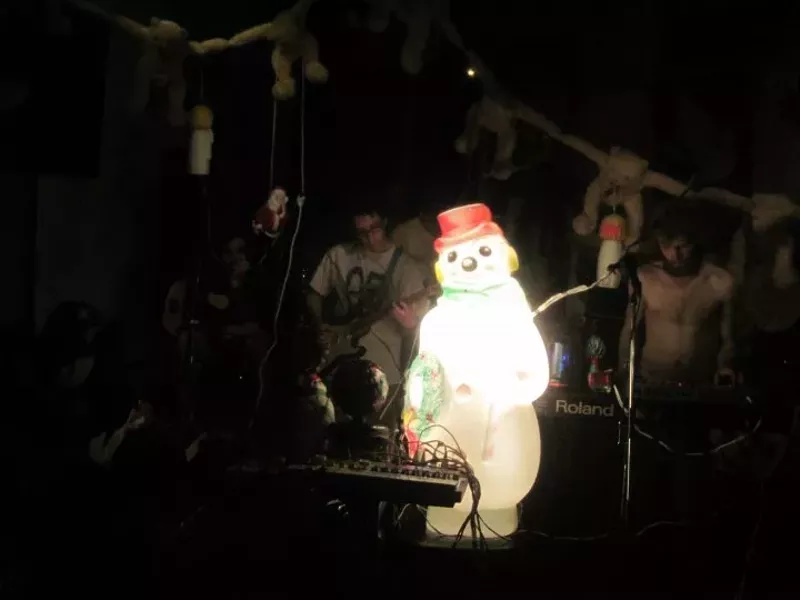 Image: Terror Pigeon performing at the old Trunk Space.