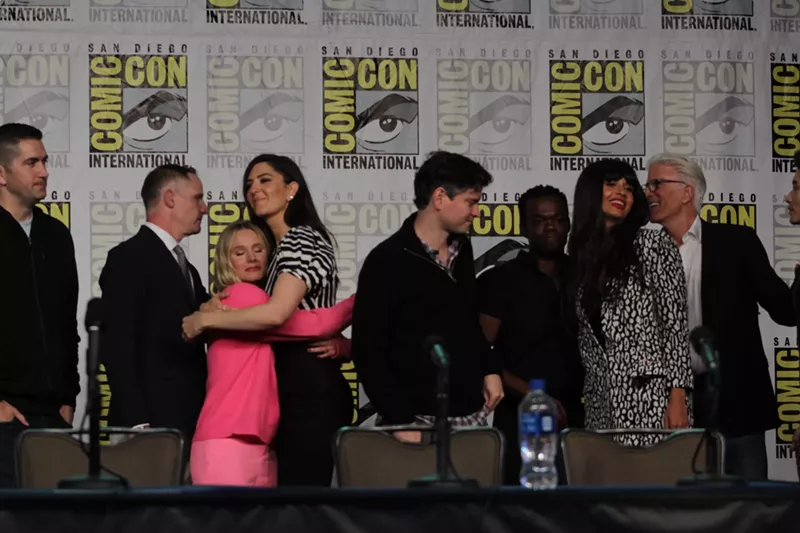Image: The cast of NBC's The Good Place at San Diego Comic Con.