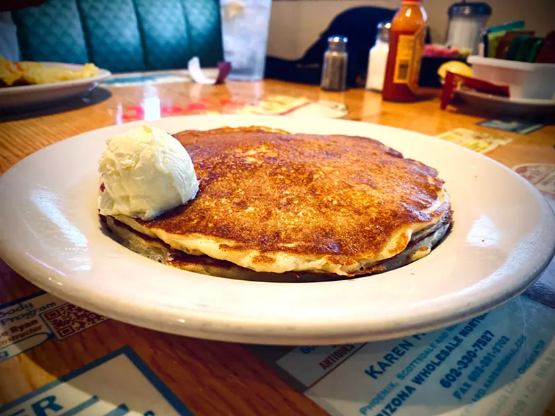 Image: The buttermilk pancakes at Joe's Diner are the real deal.