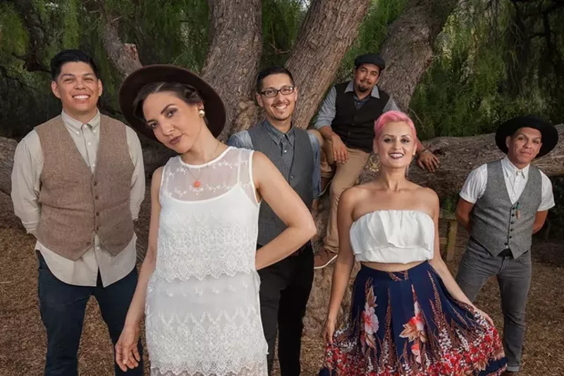 Image: The musicians of Las Cafeteras.