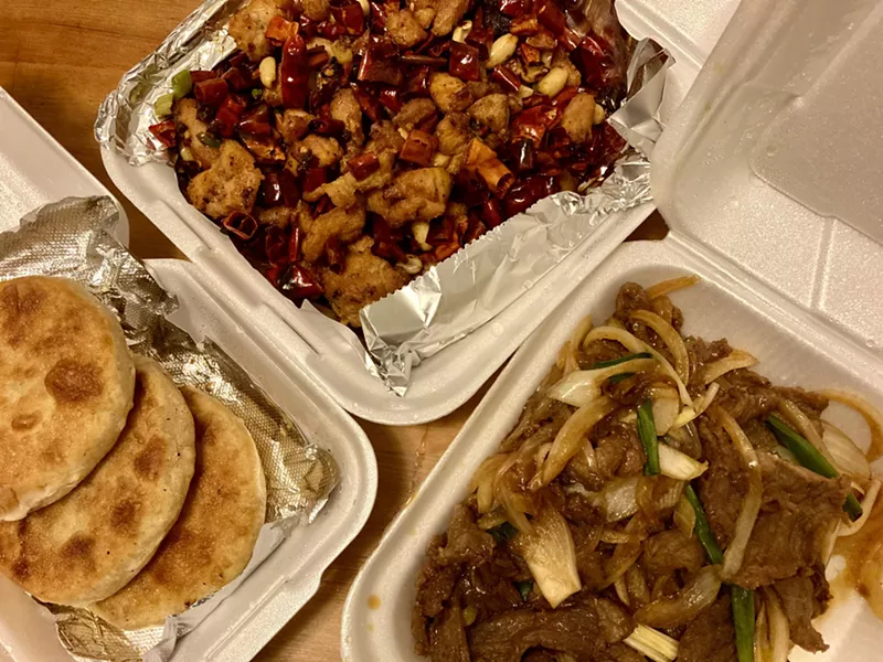 Image: Takeout from Chou’s definitely keeps well.