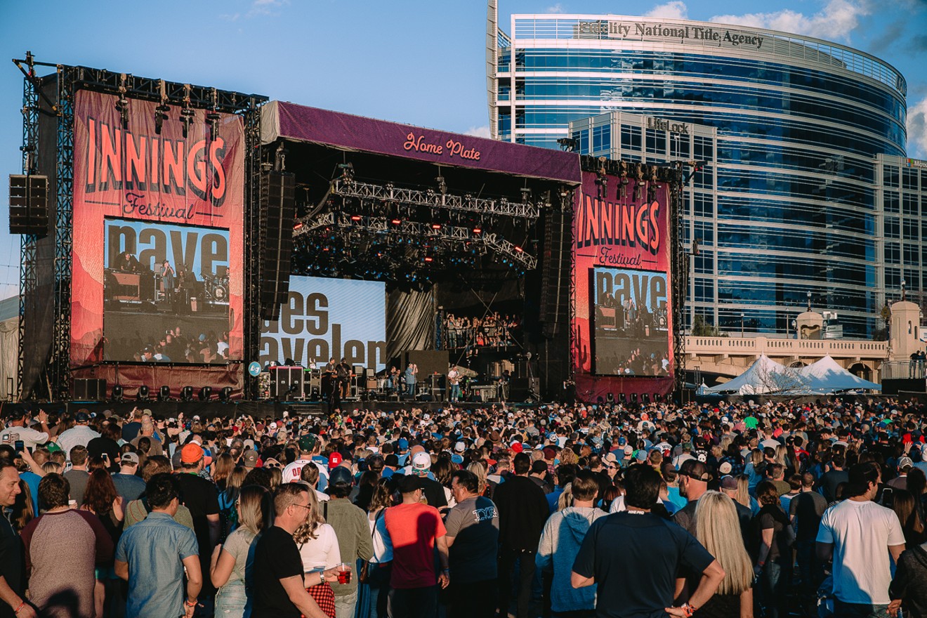 The crowd fills up for the Blues Traveler performance at Innings Festival 2019.