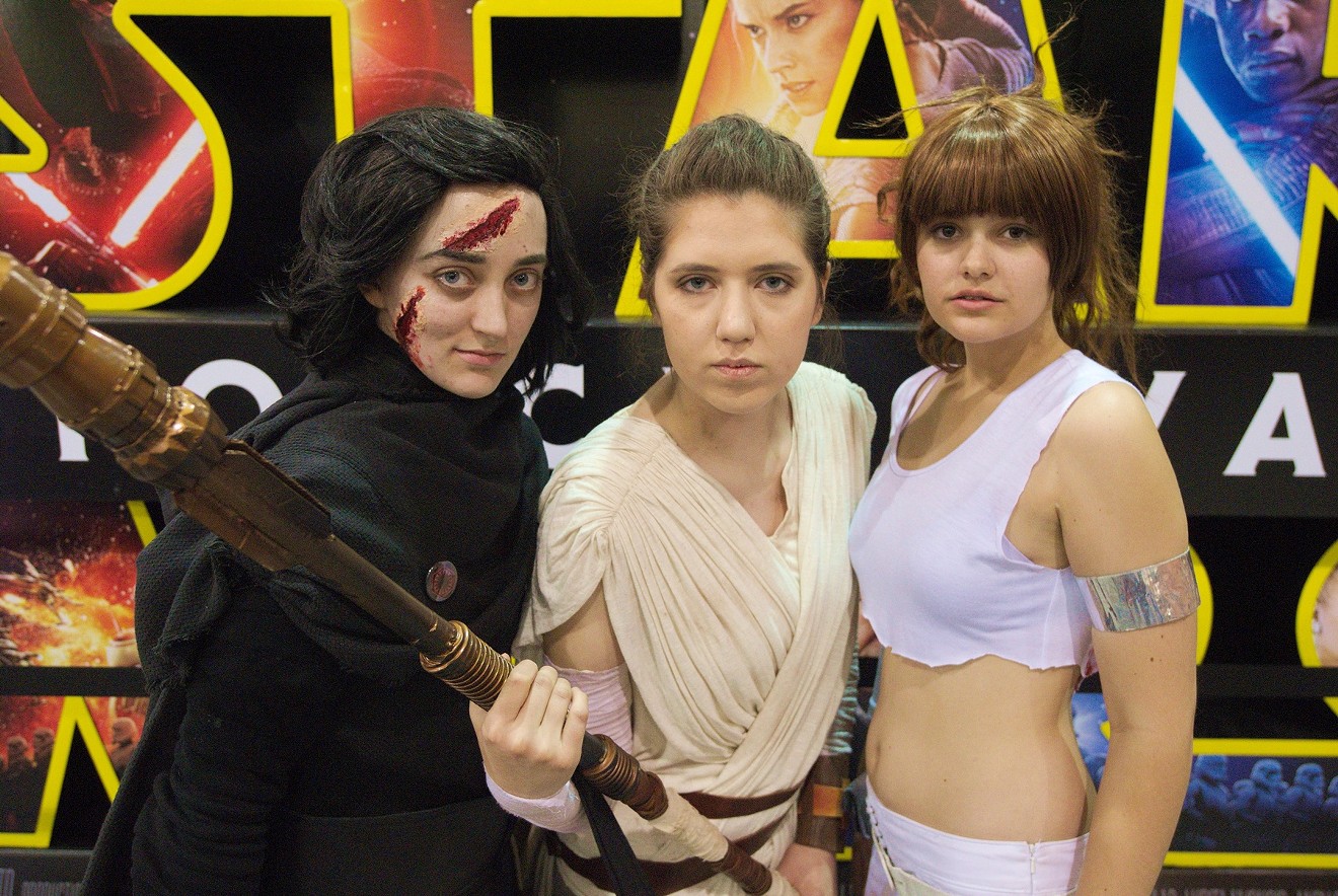 Star Wars cosplayers, including the best Kylo Ren we saw at Phoenix Comicon.