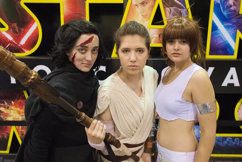 Image: Star Wars cosplayers, including the best Kylo Ren we saw at Phoenix Comicon.