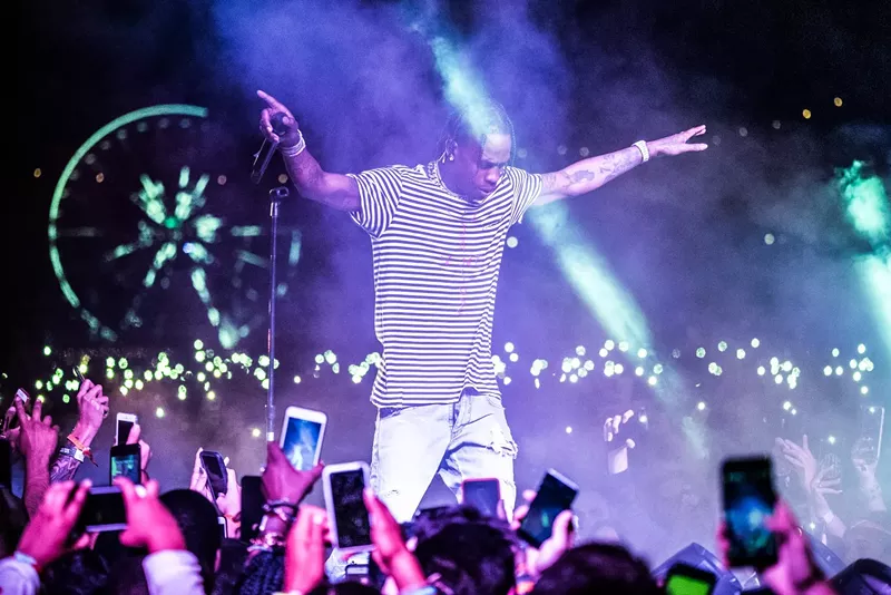 Image: Travis Scott is scheduled to perform on Tuesday, December 18, at Talking Stick Resort Arena.