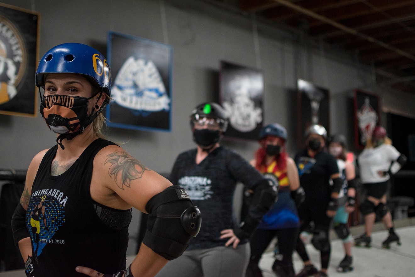 The Arizona Derby Dames need some help to keep their warehouse space.