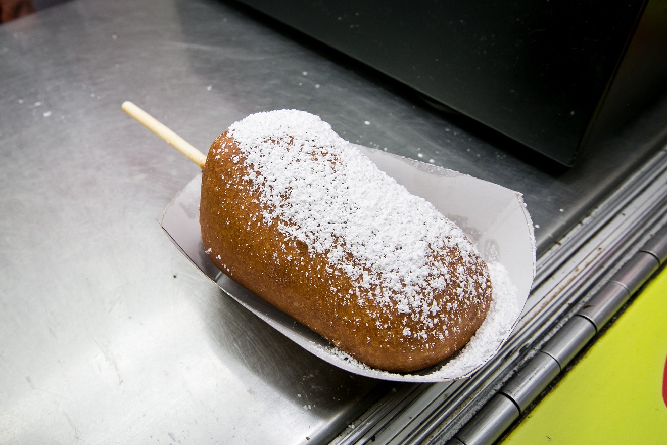 A deep-fried cheesecake might be passed right through your car window.