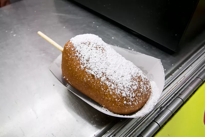 Image: A deep-fried cheesecake might be passed right through your car window.