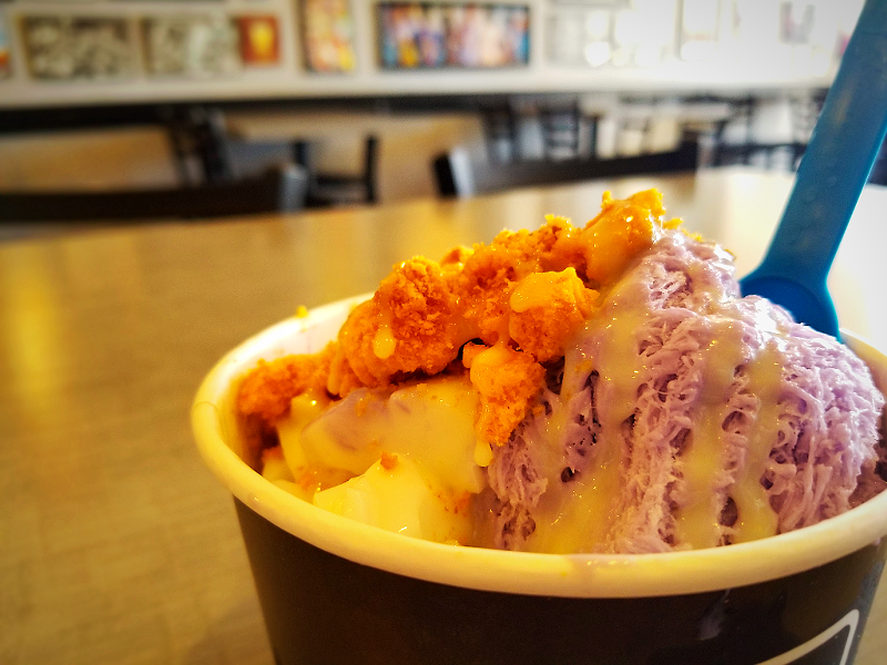 Image: A purple, cool-down dessert from one of Phoenix's most popular dessert shops.