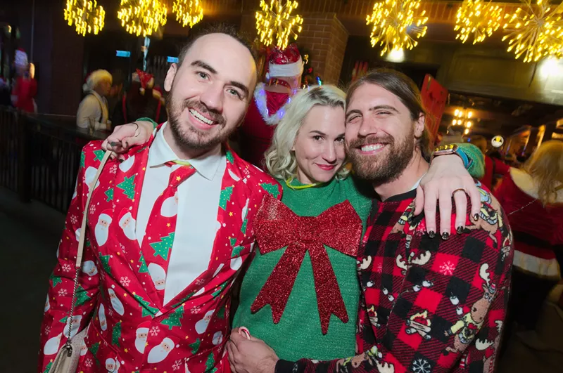 Image: Spreading holiday cheer during last year's Santarchy.