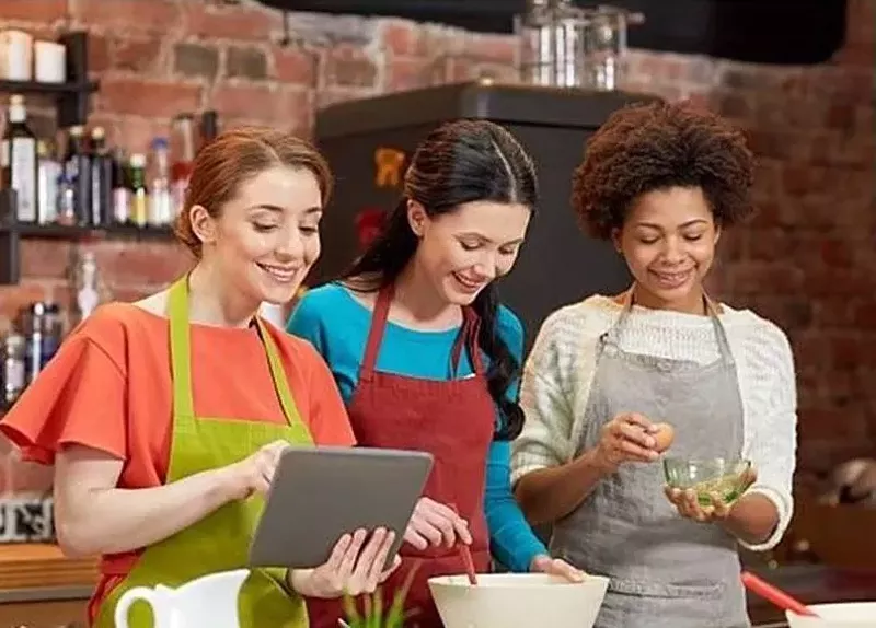 Image: Sweet Basil offers both in-person and virtual cooking classes.