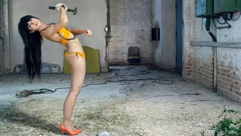 Image: Liz Cohen, Zwickau Routine: Yellow Inward Turn, 2010, C- Print, 16 x 20 inches.