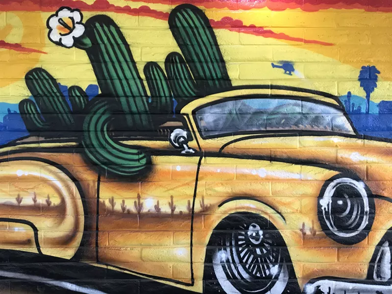 Image: We spotted this artwork by Lalo Cota while exploring murals in Mesa.