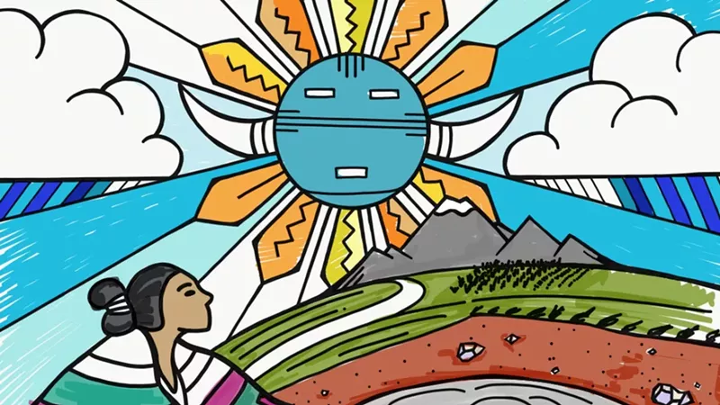 Image: Receive Traditional Stories of Light: A Coloring Book when you join the ASU Art Museum light walk.