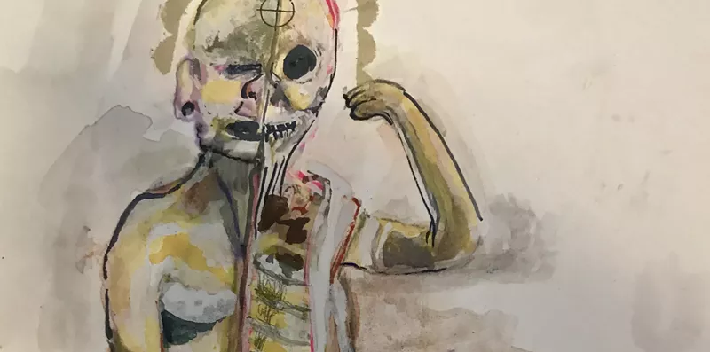 Image: See Olmec and other works by Sue Chenoweth at Shortcut Gallery.