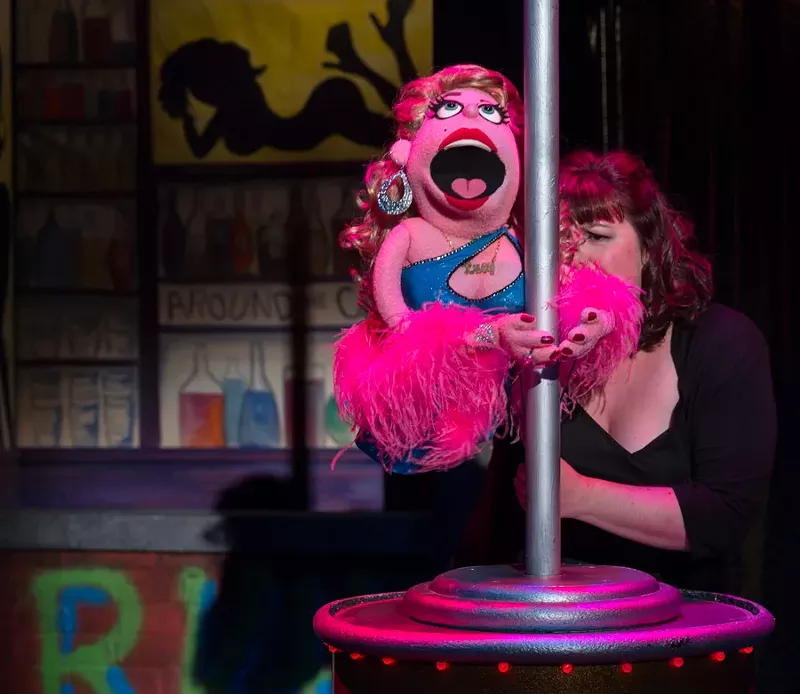 Image: Puppetry meets pole dancing in Avenue Q.