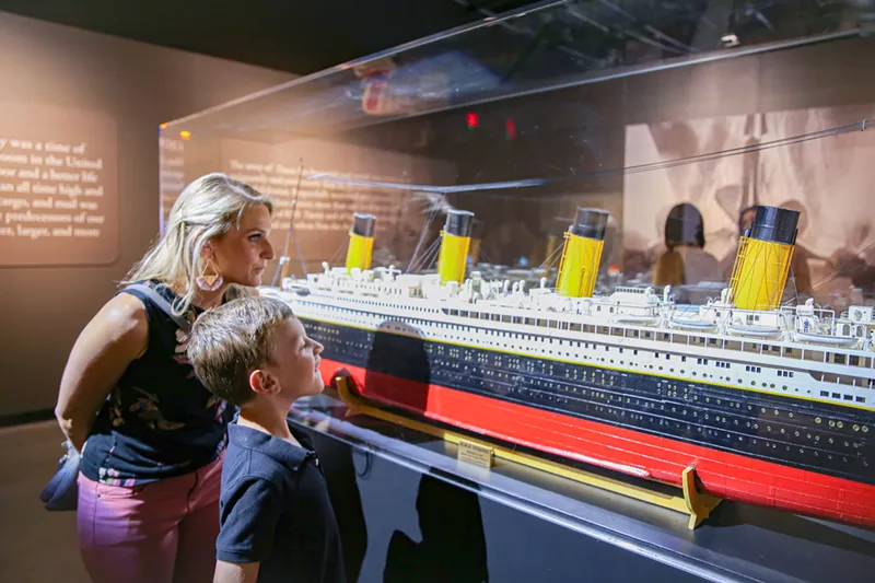 Image: Checking out “Titanic: The Artifact Exhibition.”