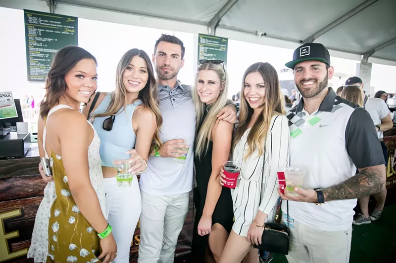 Image: Just some friends enjoying the nice weather during Waste Management Phoenix Open.