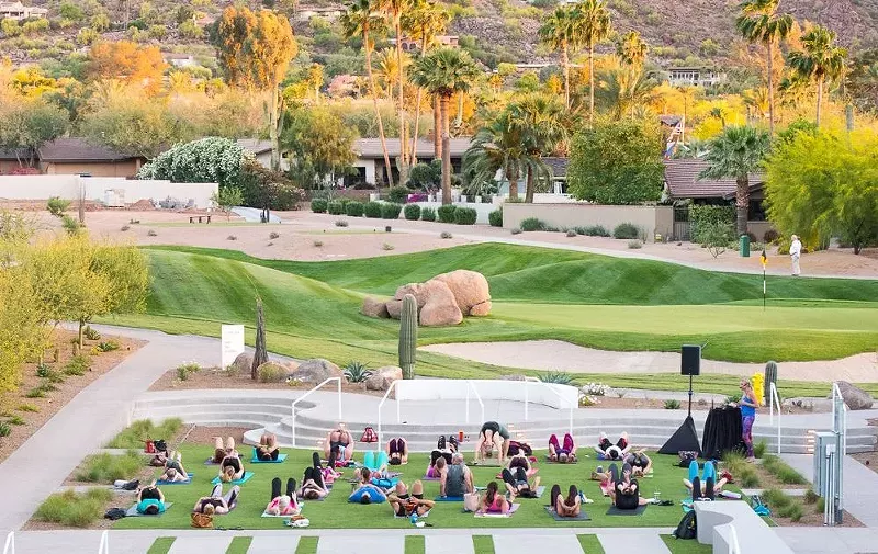 Image: Unwind with yoga flow at Mountain Shadows in Scottsdale.