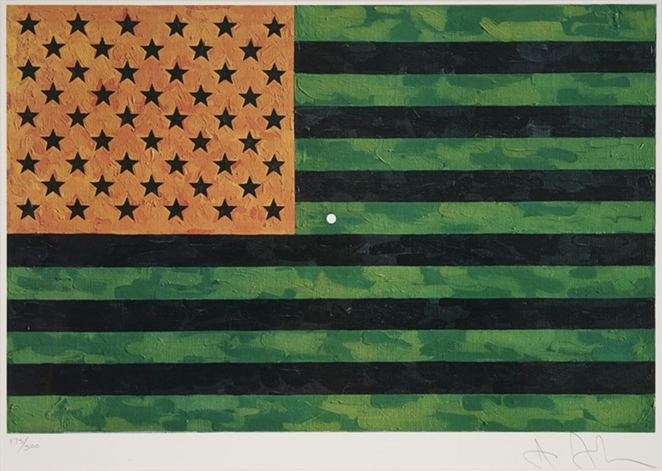 Jasper Johns, Flag, Committee Against the War in Vietnam, 1969. ©