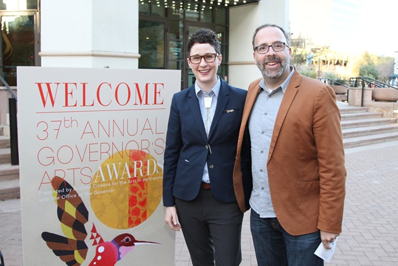 Lauren Henshen and Joseph Bates of Phoenix Center for the Arts, which is nominated for a Governor's Arts Award.