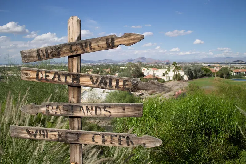 Image: "Beef and brew with a view" is the unofficial slogan at this Phoenix institution.