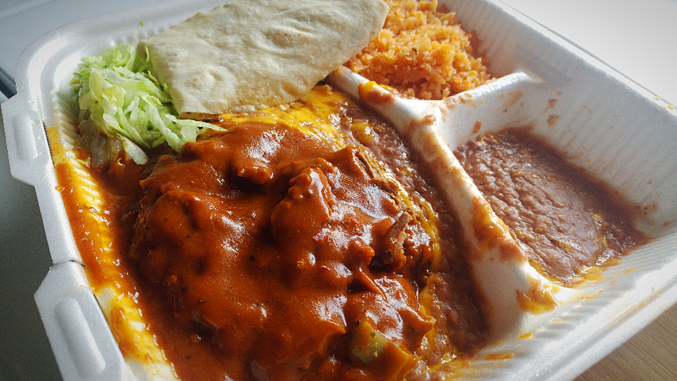 This is one of Phoenix's sauciest, and most classic, machaca plates.
