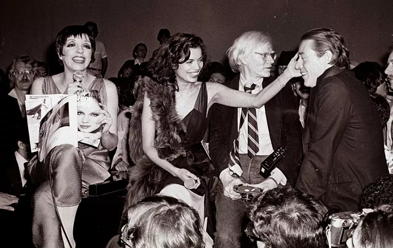 Image: Among the beautiful people frequenting New York's storied West 54th discotheque, as documented in Matt Tyrnauer’s Studio 54, were (from left) Liza Minelli, Bianca Jagger, Andy Warhol and Halston.