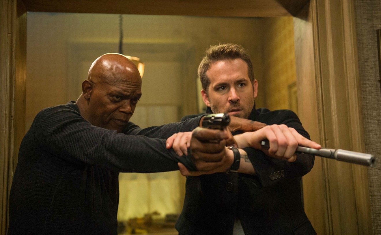 Samuel L. Jackson (left) is the hitman and Ryan Reynolds plays his bodyguard in another summer action film filled with bullets, chases and bad language.