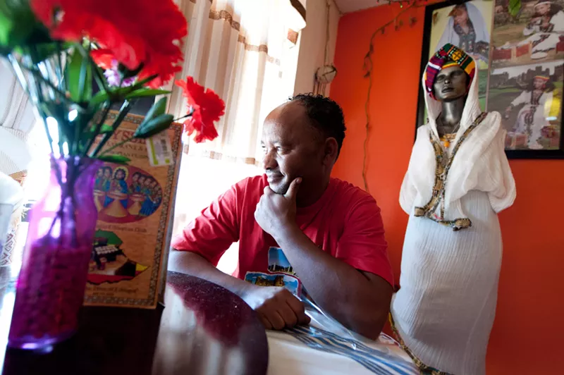 Image: Eyasu Zegeye and his wife, Azeb Getahun, own Abyssinia Restaurant and Café in Phoenix.