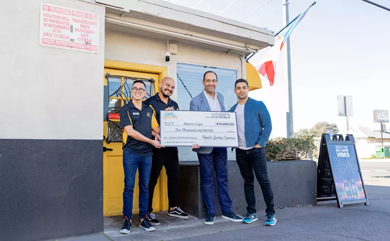 Image: Ahead of the Super Bowl, 5 Hispanic-Owned Businesses Earned Giant Checks and a Celebrity Visit