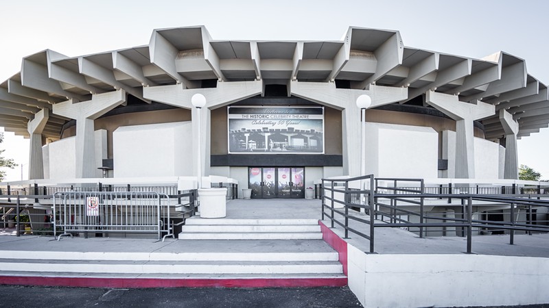 The exterior of Phoenix's Celebrity Theatre.