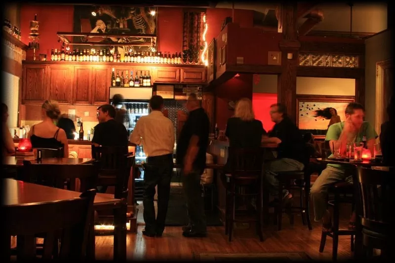 Image: The interior of The Lost Leaf during busier times.