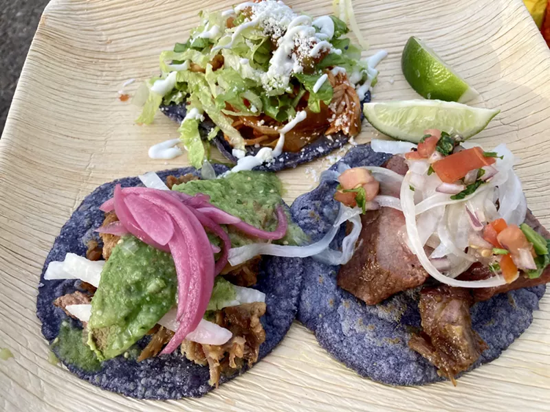 Image: An assortment of tacos from The Mexicano.