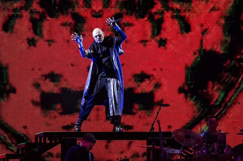 Image: Billy Corgan performs "Space Oddity."