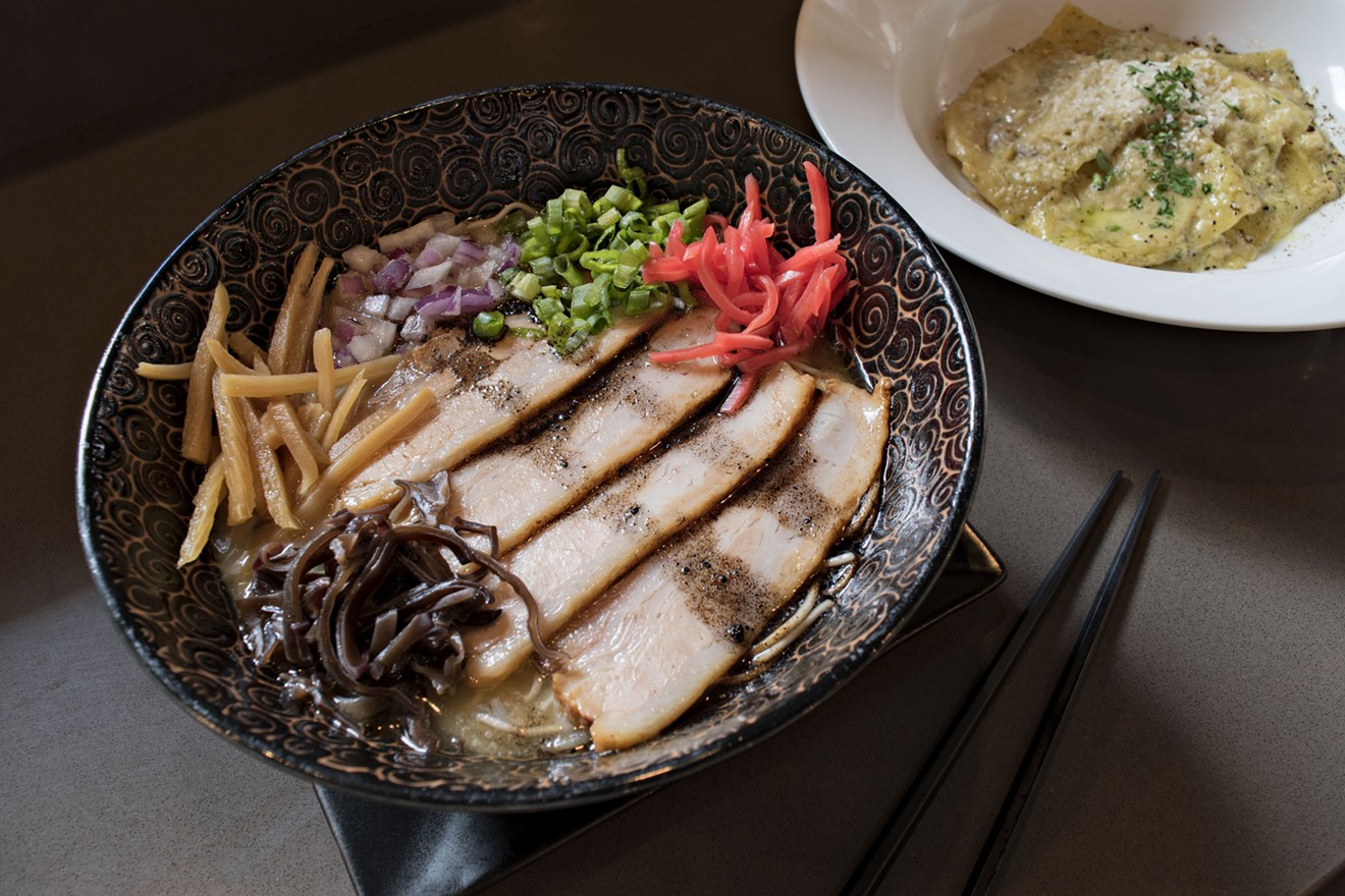 Noodle Bar in downtown Phoenix offers both Japanese and Italian dishes.