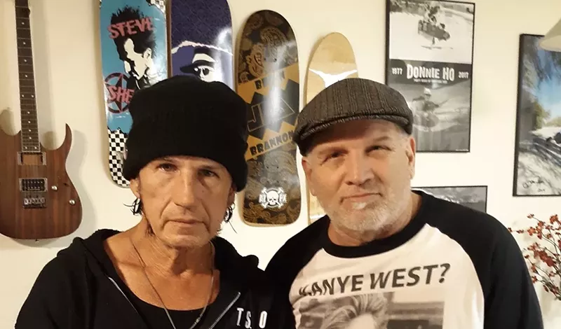 Image: Steve Shelton (left) and Donnie Ho (right) are skateboarding legends.