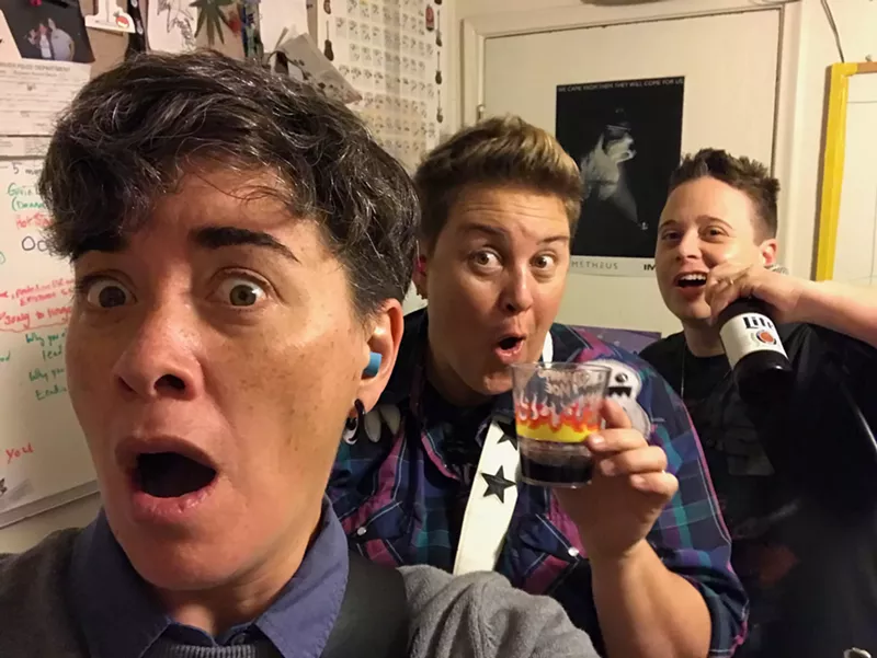 Image: For Ivana Pluchya, Baretta Lynn, and Roc Smith practice isn't practice without beer.