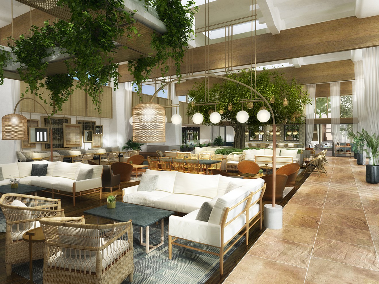 The lobby will go through a revamp to bring on the feel of a front porch in Havana.