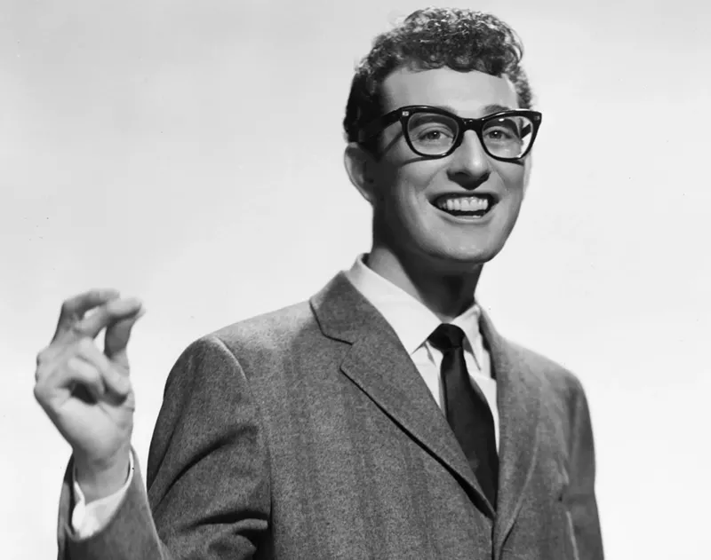 Image: Buddy Holly, seen here in a promo picture for Brunswick Records, was just 22 when he died 62 years ago today.