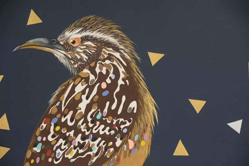 Image: Detail of Carrie Marill's completed mural at Palomino Library.